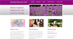 Desktop Screenshot of herbalsecretsllc.com